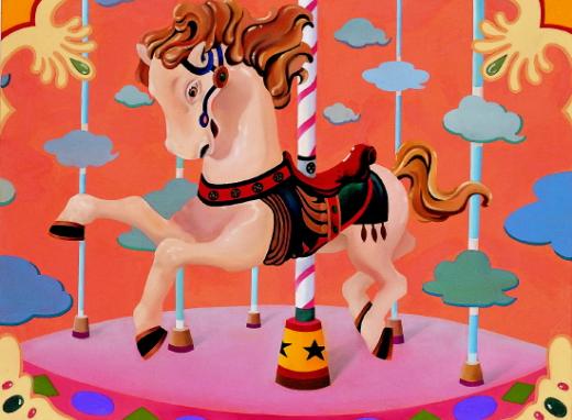 김미정, A merry go round, 97.0X130.3cm, oil on canvas, 2008