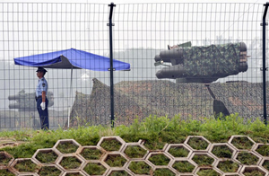 ↑ 베이징올림픽 주경기장 근처에 미사일 발사대가 있다 (SOH)