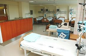 ↑임상시험 전용병실 모습. 중환자실 수준의 인프라를 갖추고 있다.
