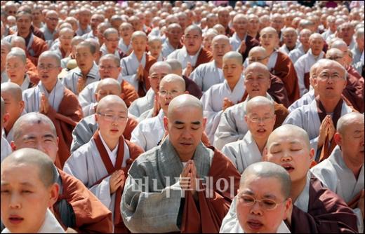 [사진]범불교대회 참석한  승려들