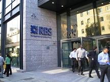 ↑구제금융을 신청한 런던 RBS