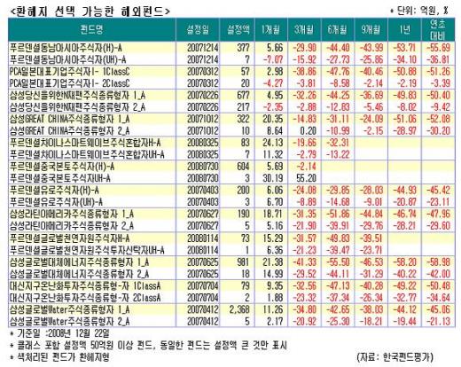 환에 웃던 해외펀드, 환에 울다