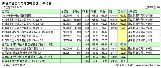 글로벌자산배분펀드, 이름값 못했다