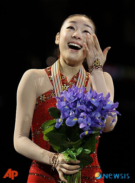 [사진]김연아, 감격의 눈물