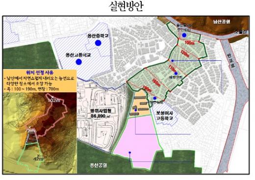 남산~용산공원, 녹지축 연결된다