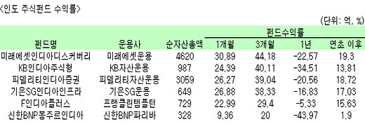 '하루 20%↑' 인도펀드, 지금 들어가도 될까