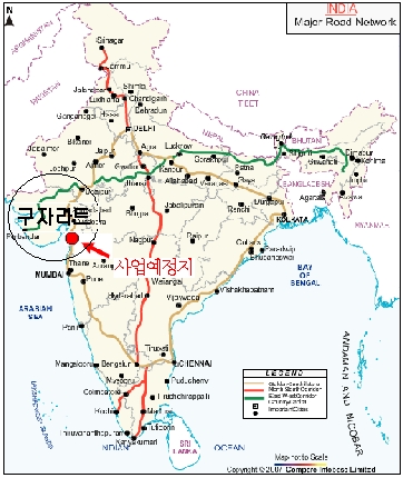 인도 구자라트 한국형産團 조성 탄력