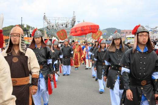 ▲해마다 5월에 열리는 장보고 축제