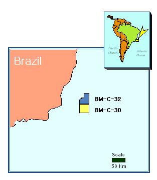 ↑브라질 BM-C-30광구 및 BM-C-32 광구 