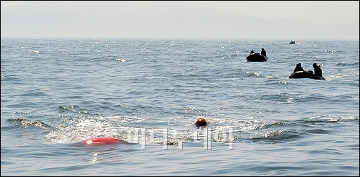 위치 확인된 천안함 함미. 사진=이동훈 기자 