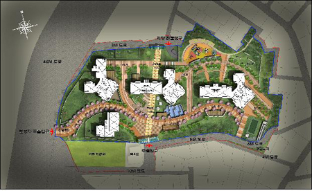 마포구 아현중 앞 424가구 주택단지 건립