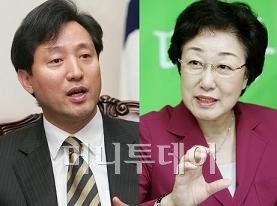 오세훈·한명숙,세종시·4대강 불꽃튄 첫 토론회