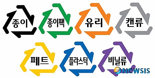 재활용품 분리배출표시 12종→7종 간소화