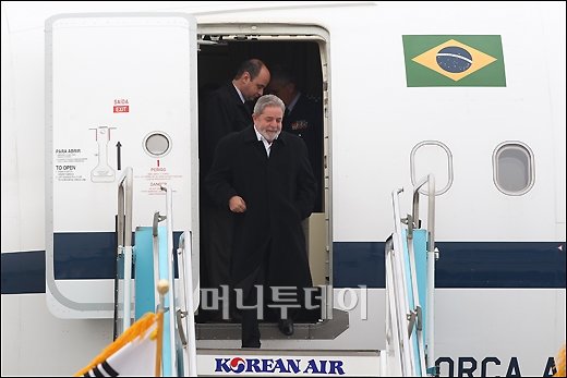 [사진]룰라 디 실바 브라질 대통령 입국