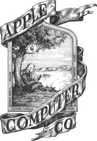 ↑ 애플의 초창기 로고ⓒ위키피디아