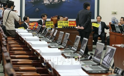 [사진]국회 국토위, '또 다시 파행'