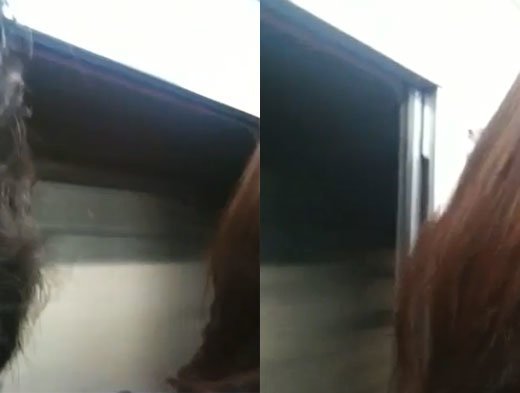 21일 트위터에 "종로3가역에서 종각역으로 이동하던 전동차 문이 닫히지 않아 승객들이 위험천만하게 왔다"며 올라온 동영상.