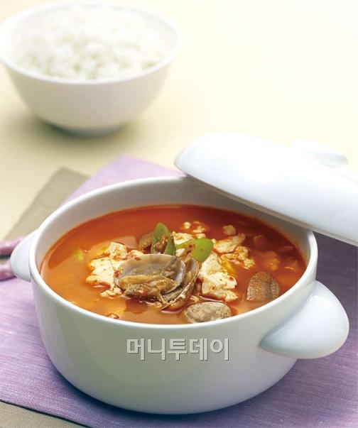 ↑순두부찌개 ⓒ대우증권 사회봉사단 제공 