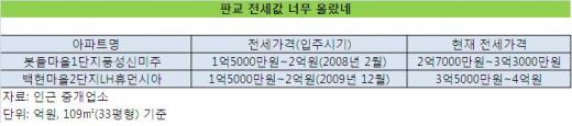 전셋값 폭등 '판교 엑소더스' 본격화