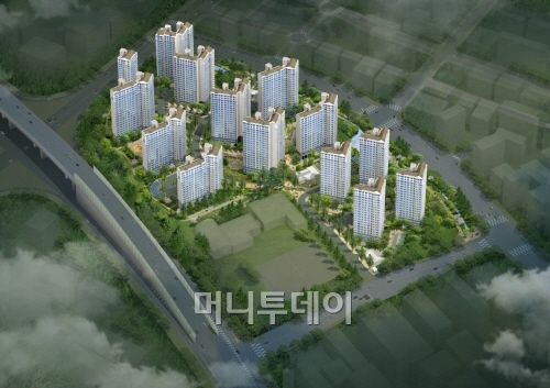 ↑오산세교 보금자리주택 B-1블록 조감도