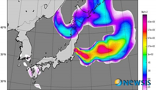 방사성 물질 6일 한반도 유입…남부·제주에 영향