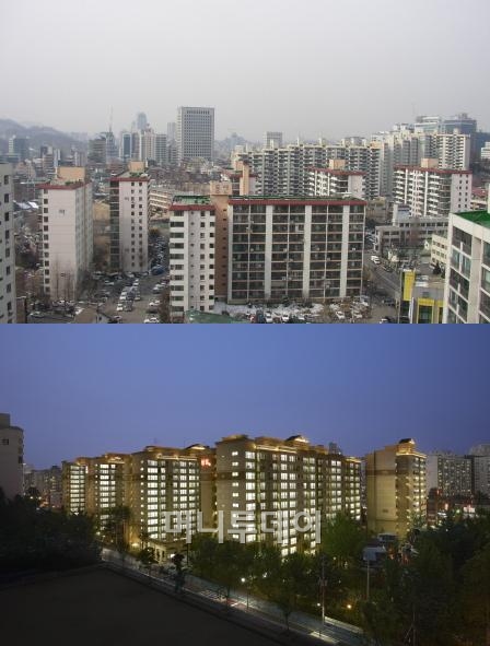 ↑'도곡 쌍용 예가' 리모델링 전후.