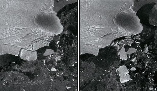 [사진] 일본 쓰나미가 남극 빙하 쪼갰다