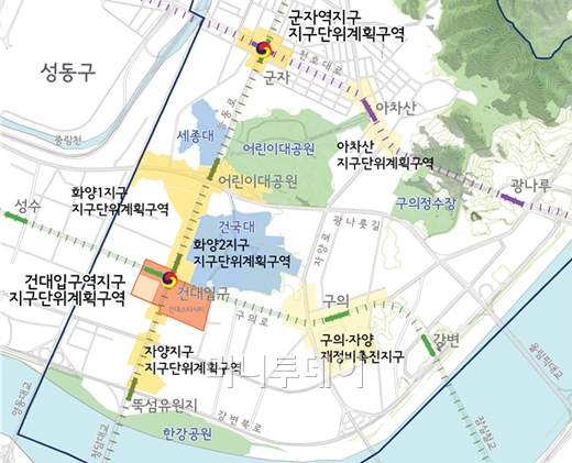 건대입구역 일대에 관광호텔·문화시설 들어선다