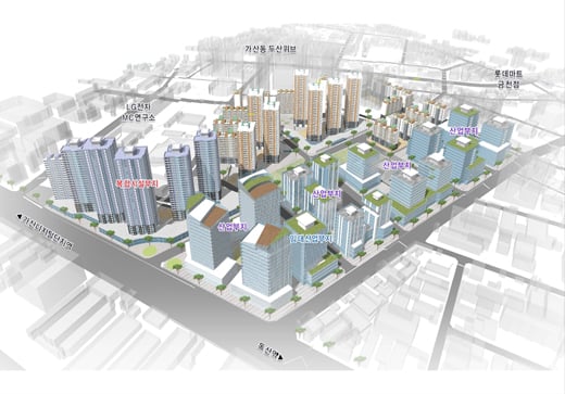 서울 금천구 가산동 237번지 일대 준공업지역 정비사업 조감도 ⓒ금천구