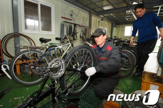 [사진]버려진 자전거의 변신