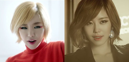 사진=가인 '피어나' 뮤직비디오 캡처, 시크릿 '포이즌' 뮤직비디오 캡처