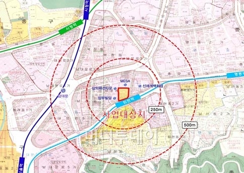 ↑서울 중구 회현동1가 194-19번지 일대 '남대문구역 7-2· 9-2지구 위치도 ⓒ서울시 제공