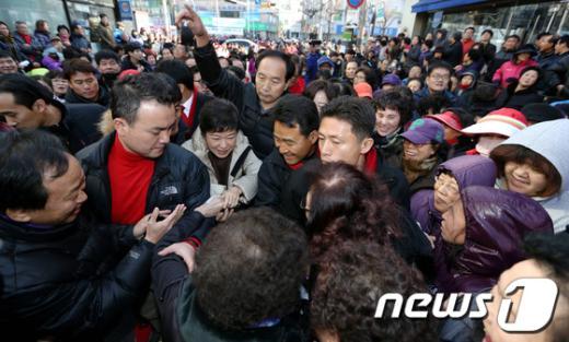 [사진]박근혜 후보의 인기