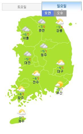 설 당일인 10일은 서울 아침 영하 6도 등 추위가 잠시 주춤할 것으로 보인다.  News1