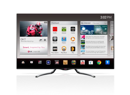 LG전자가 업계 최초로 선보인 젤리빈을 탑재한 구글TV./사진제공=LG전자