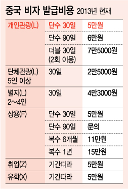 단독]중국 갈 때 꼭 발급받는 비자 비용 오른다 - 머니투데이