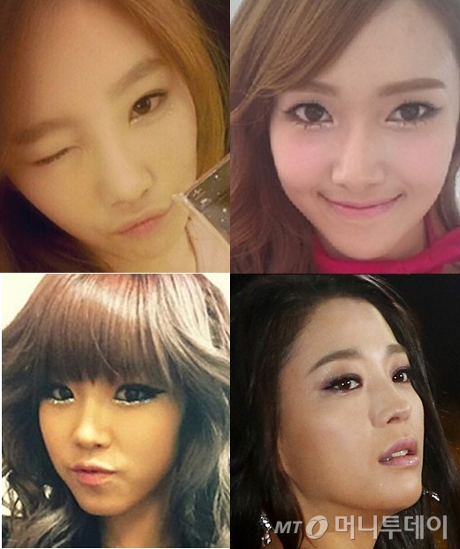 /사진=제시카 트위터, 태연 트위터, 전효성 트위터, 홍봉진 기자