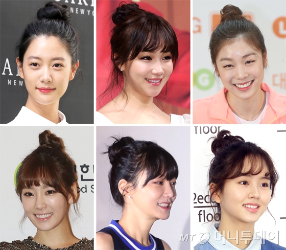 얼굴선을 시원하게 드러내자, '묶음 머리' 스타일링 TIP - 머니투데이 얼굴선을 시원하게 드러내자, '묶음 머리' 스타일링 Tip - 머니투데이