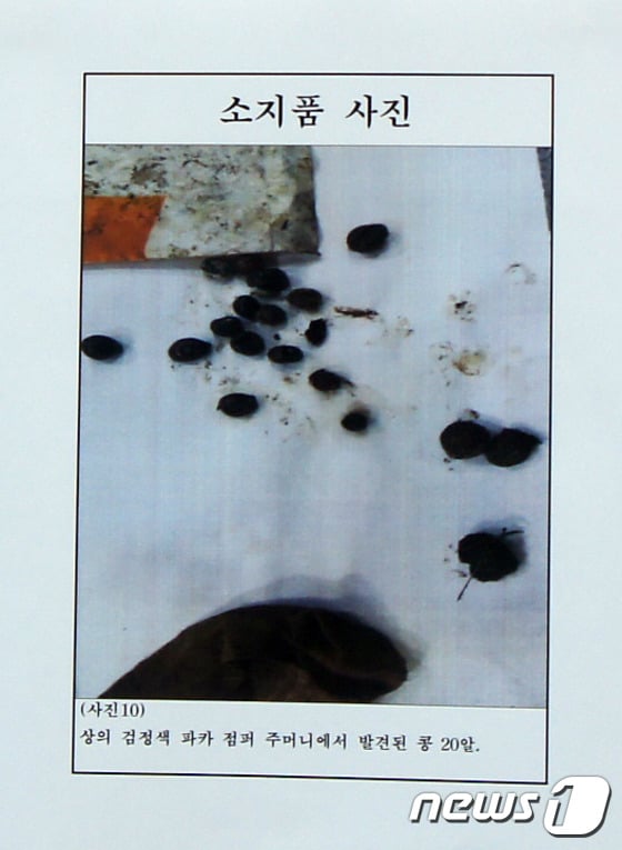 사진]공개된 유병언 추정 변사체 사의에서 발견된 콩알 - 머니투데이