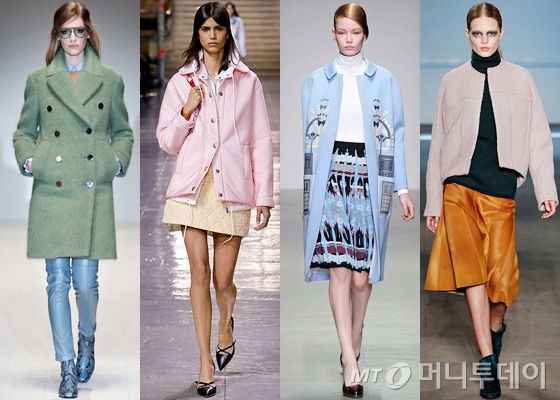 /사진= (왼쪽부터) 2014 F/W 구찌, 미우미우, 홀리풀턴, 데렉 렘