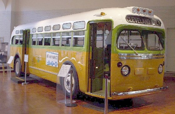 몽고메리 로자파크스 박물관에 전시된 몽고메리 버스./출처=위키피디아