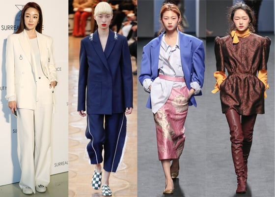 /사진= 머니투데이 DB, 아크네 스튜디오 S/S 컬렉션, 푸시버튼 2016 F/W 컬렉션