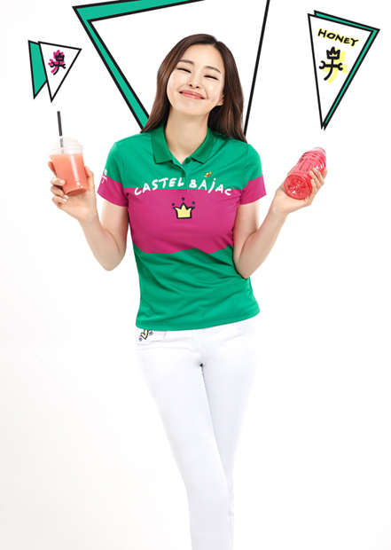 까스텔바쟉 여름 골프웨어 '컬러 블록 티셔츠'/사진제공=까스텔바쟉
