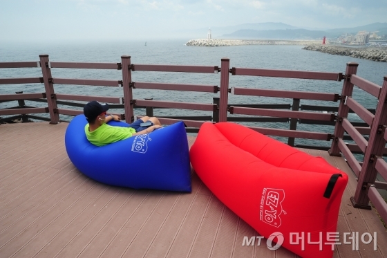 [베스트 중기제품]야외에서 손쉽게…에어쿠션 '이지요'