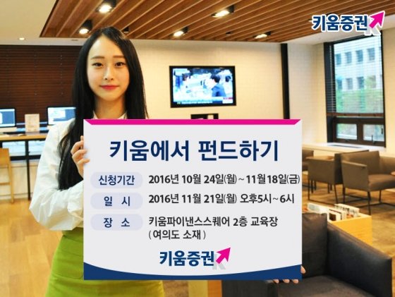 키움증권, 21일 '선강통과 중국본토 중소형주 펀드' 설명회 개최