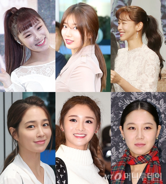 (왼쪽 상단부터 시계 방향으로)휘인, 수지, 경수진, 공효진, 주결경, 이민정/사진=머니투데이DB, 뉴스1