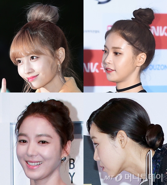(왼쪽 상단부터 시계 방향으로)모모, 솔라, 공효진, 이소연/사진=머니투데이DB, 뉴스1