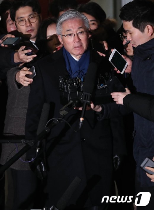 [사진]김종덕 전 장관, "블랙리스트 위증 안했다"