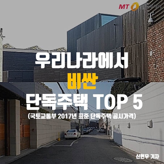 [카드뉴스]"구경이라도…" 국내 최고가 단독주택 TOP 5