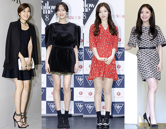 배우 김하늘, 이주연, 그룹 다이아의 정채연, 배우 이세영/사진=머니투데이 DB